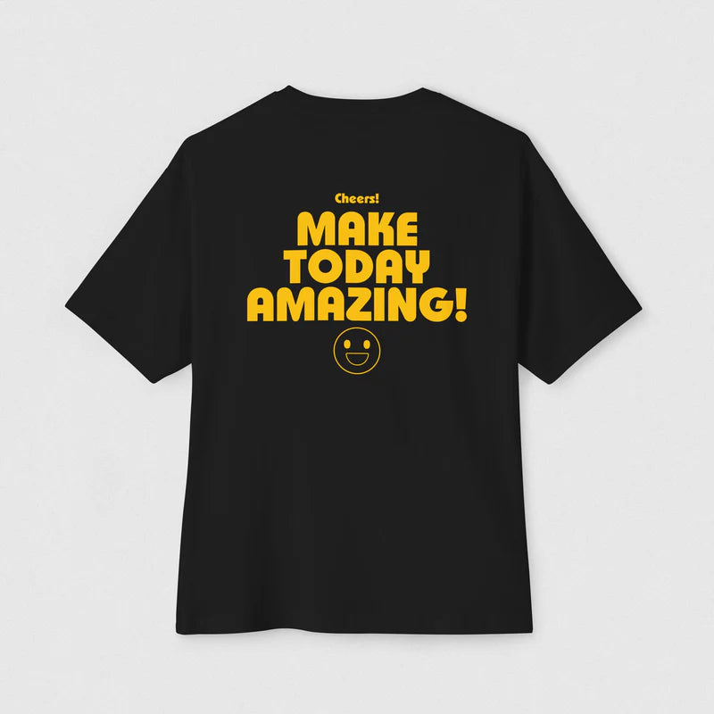 Make Today Amazing! Men's Oversized Boxy Tee